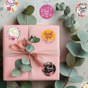 Small Colorful Thank You Sticker Set 500ct.